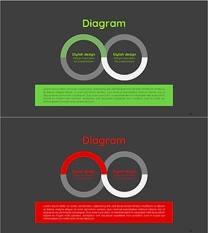 연결 다이어그램 - 그린 레드 디자인의 매력