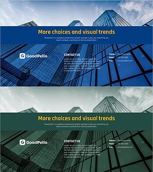 비즈니스 시티 템플릿으로 회사 개요 전달하기