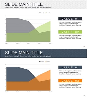 경쟁사 자사 분석 영역형 그래프 – 경쟁 우위를 위한 시각화
