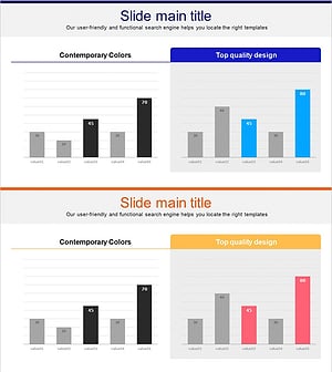 세로막대그래프로 시장 및 경쟁사 분석 – 프로페셔널한 데이터 비주얼