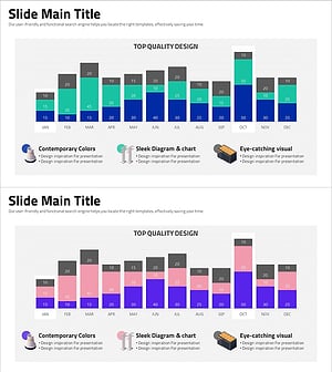 Vertical Bar Chart Visualizing Monthly Performance – Contemporary Design