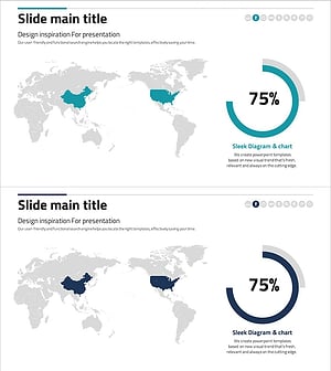 주요 타겟 국가 분석 슬라이드 - 시장 및 경쟁사 분석