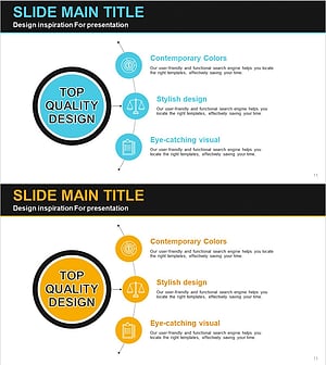 사업전략 원형 다이어그램 - 비전과 목표를 연결하다