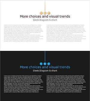 도트패턴 와이드 파워포인트 템플릿 – 사업비전 및 전략