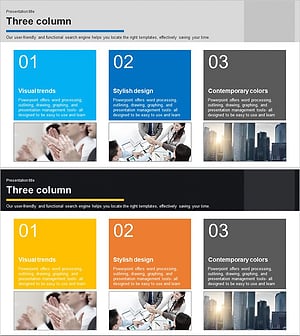 사업 주요 서비스 소개 슬라이드 템플릿 – 클러스터 다이어그램