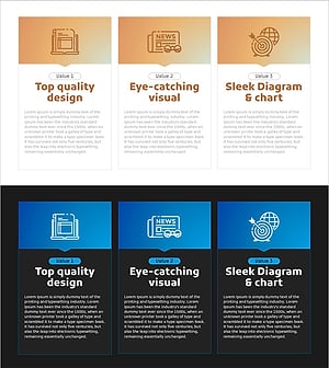 도트패턴 와이드 파워포인트 템플릿 – 전략과 성과 시각화
