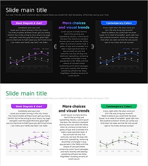 무한 에너지 와이드 PPT 꺾은선 차트