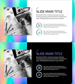 Hologram Wide PPT Image&Text – Operations and Program Introduction