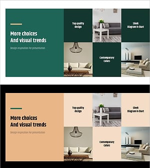 Simple & Modern Wide PowerPoint Square Text Box