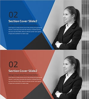 모던 심플 비즈니스 템플릿 간지 02 – 섹션 커버 슬라이드
