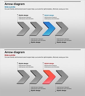 3D 화살표 선형 다이어그램