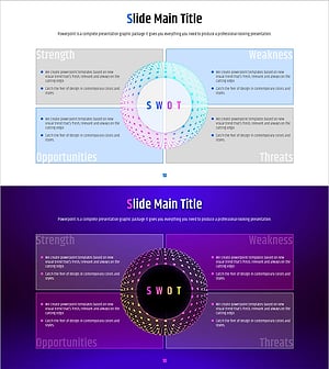 Geometric Pattern Wide PPT SWOT – Capture the Opportunities