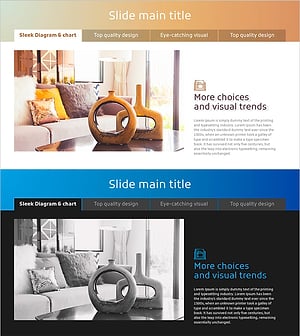 Dot Patterns Wide PowerPoint Template Image&Text – Business Vision and Strategy