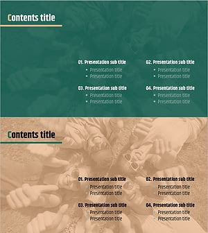 심플 & 모던 와이드 PPT 목차 – 직관적인 안내