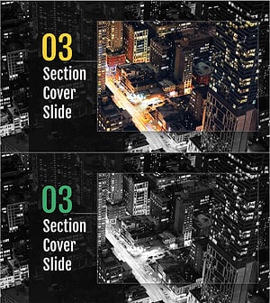 모던시티 테마 템플릿 간지 03 – 도시의 생동감을 담은 슬라이드