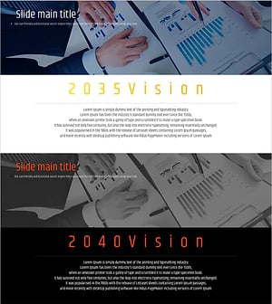 타이포 그라피 와이드 템플릿 비전 – 사업 목표 및 전략