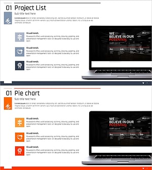 사업 프로젝트 리스트 – 정보 전달 및 시각화