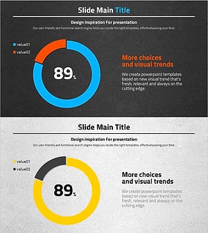 자동차 와이드 템플릿 도넛차트2 - 시장 점유율 분석