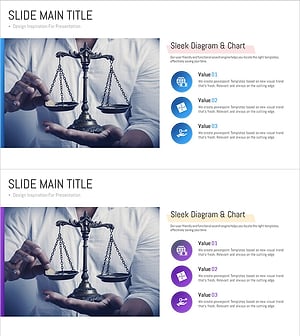 뱅킹 서비스 사업 목표를 시각화한 슬라이드 – 전략과 혁신