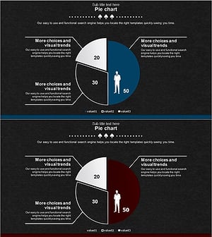 비즈니스 분석을 위한 파이형 원 그래프