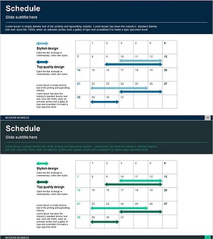 블루 그린 사업추진 일정 – 효율적인 운영계획