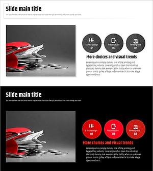 Modern Wide PowerPoint Template – Marketing Strategy with Linear Diagram