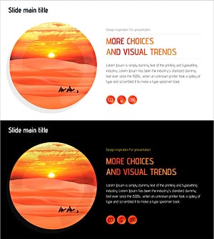 Presentation Template Reflecting Visual Trends