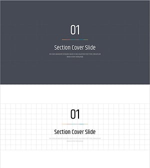 간지 있는 심플 피피티 와이드 템플릿 – 섹션 커버 슬라이드