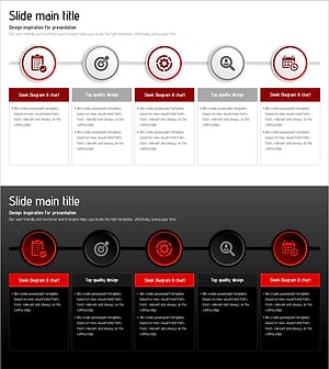종이접기 비전 흐름 다이어그램 템플릿