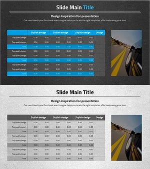 Car Wide Template Table – Visualizing Financial Performance