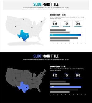 시장 및 경쟁사 분석에 최적화된 신문 와이드 템플릿 맵3