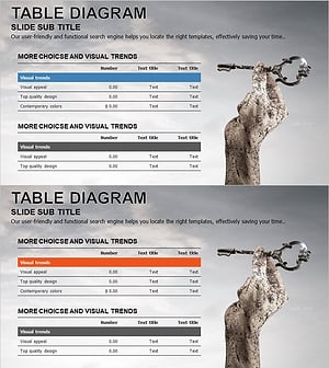 회사 주요 재무 지표 테이블 슬라이드