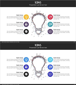 아이디어 전구 폐쇄 다이어그램 - 팀의 창의성 발휘