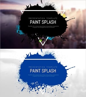 페인트 스플래쉬 템플릿 표지