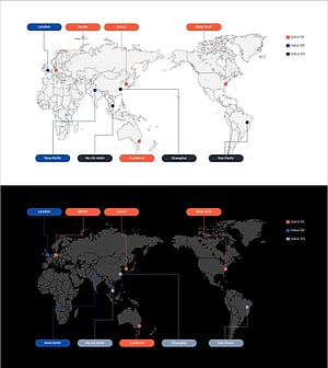 글로벌 시장 타겟 선정 – 글로벌 네트워크를 위한 클러스터 다이어그램