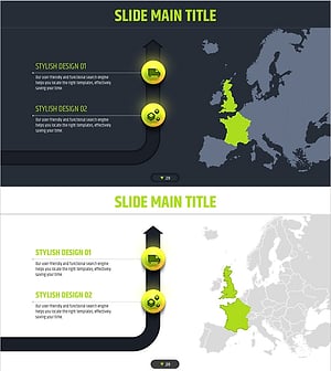 Four Color Infographic Template – Market Analysis and Strategy
