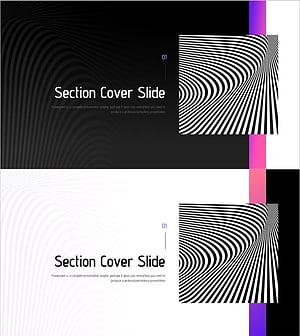Fantastic Wide PPT Section – Unique Section Cover Slide