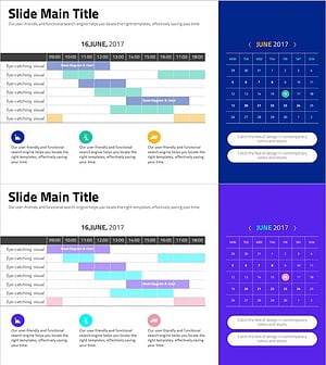 세련된 다이어그램과 차트를 통해 구체적 일정 관리 – 효과성과 효율성
