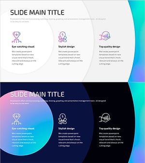 Visualizing Business Goals with Hologram Wide PPT Icons & Text