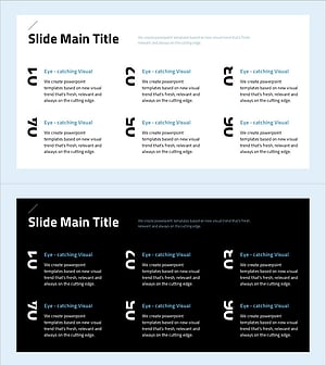 심플 디자인 트렌드 와이드 PPT 순서 항목