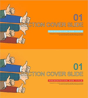 슈퍼 비즈니스맨 카툰 템플릿 – 성공적인 발표를 위한 간지