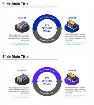 슬릭한 인포그래픽 다이어그램을 통한 가치 전달 – 시각적으로 매력적인 슬라이드