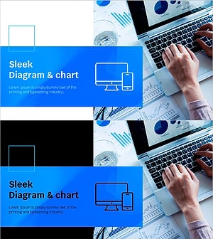 Blue Line Wide Template for Product and Service Introduction