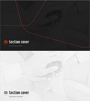 간지 슬라이드 커버 – 팀워크와 협력의 메시지