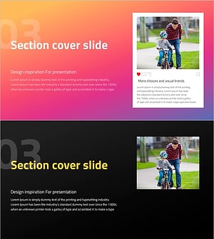 소셜 네트워크 와이드 템플릿 간지3 – 현대적 감성을 담은 개별 슬라이드