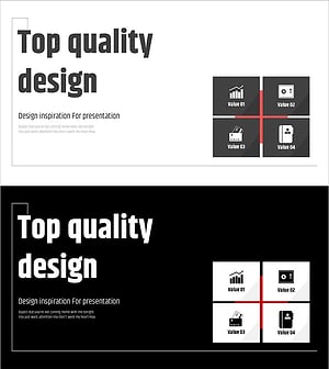 모던 와이드 파워포인트 템플릿 폐쇄 다이어그램 - 제품 및 서비스 소개
