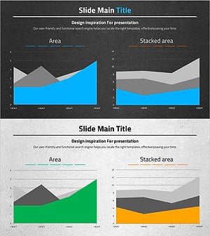 자동차 시장 동향 분석을 위한 와이드 영역형 차트