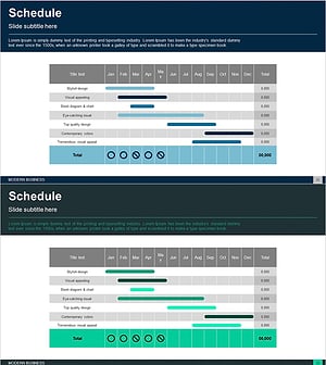 추진일정계획 테이블 – 사업 추진 전략을 위한 시각적 로드맵