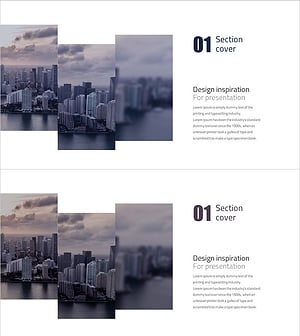 Simple Square Business Template Section Slide 01 – Clean Design with Strong Message