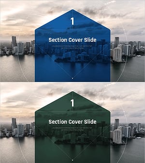 비즈니스 시티 템플릿 간지 – 현대적이고 세련된 섹션 커버